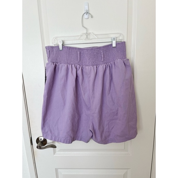 Lucy & Yak High Waisted Lavender Shorts - Picture 4 of 5